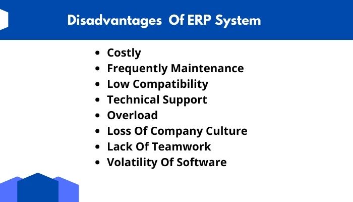 disadvantages Of ERP System