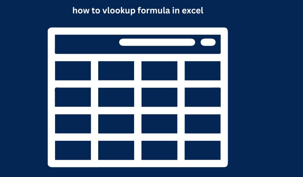 how to vlookup formula in excel