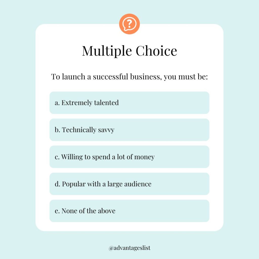 Benefits of Using Multiple Choice Questions in Surveys