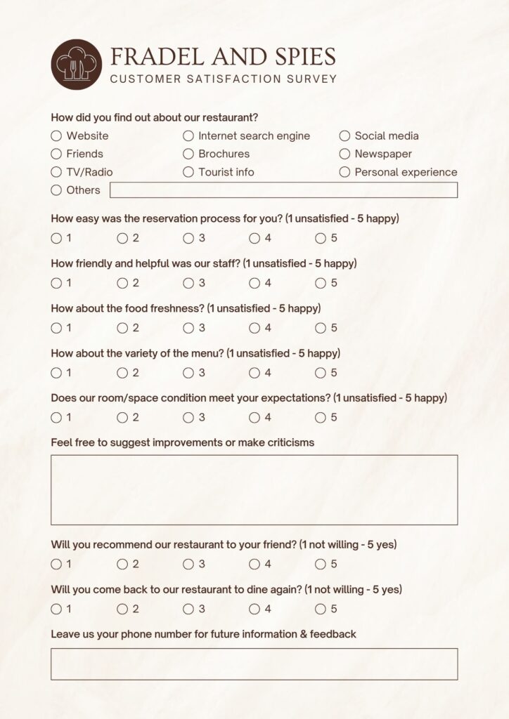 questionnaire sample